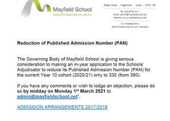 PAN Reduction Notification