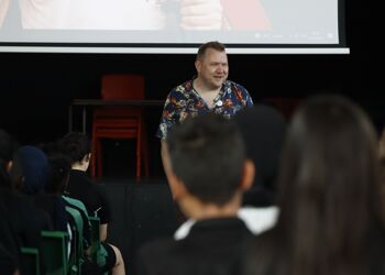 Author and Poet Mark Grist Visits Our School